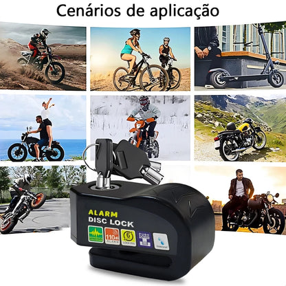 Cadeado Anti Furto - DiskLock Pro - Reforçado Com Alarme Sonoro