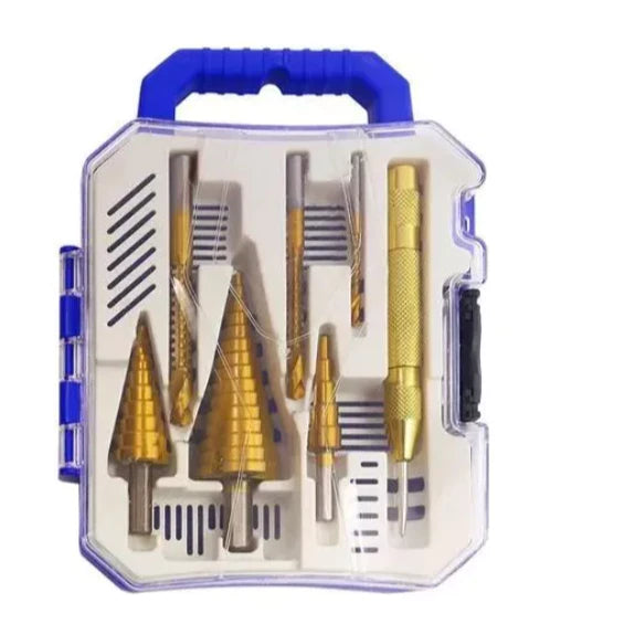 Kit 7 Brocas Escalonada Aço Titânio