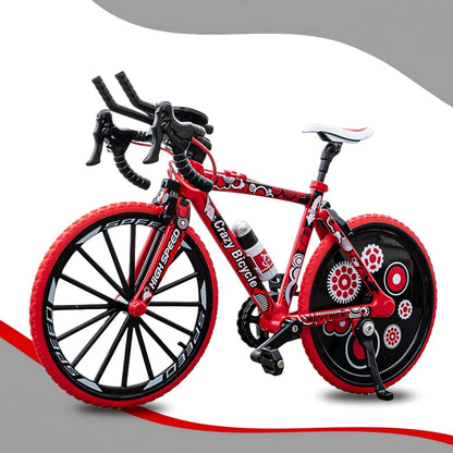 Bicicleta Miniatura Coleção Colecionável de Metal Speed Mountain Bike Triathlon MTB Brinquedo