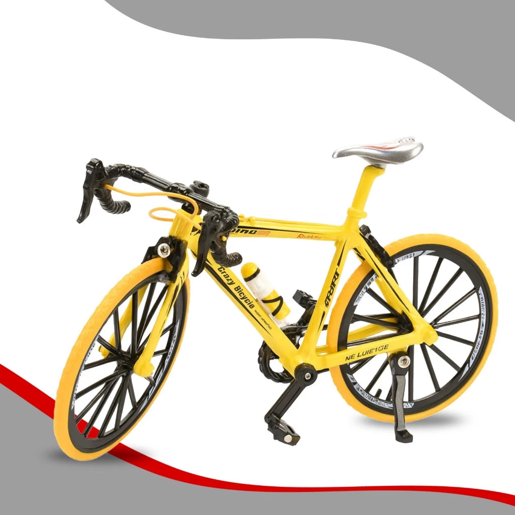 Bicicleta Miniatura Coleção Colecionável de Metal Speed Mountain Bike Triathlon MTB Brinquedo