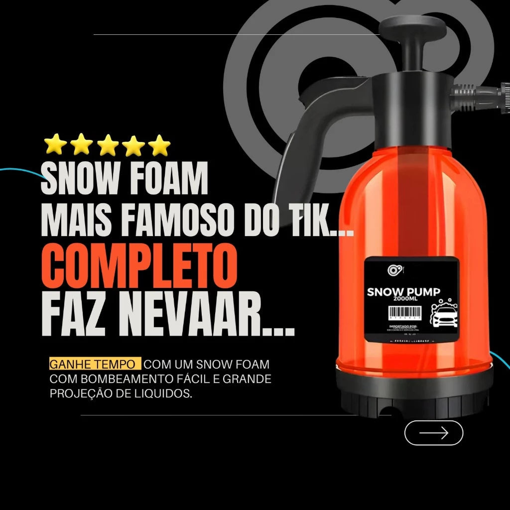 Pulverizador de Espuma 3 em 1 SnowPump - Profissional Premium