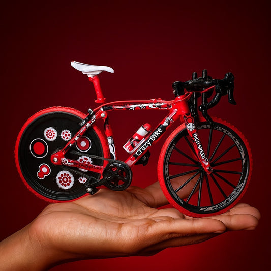 Bicicleta Bike Miniatura Colecionável Brinquedo Crianças Dobrável Faz de conta