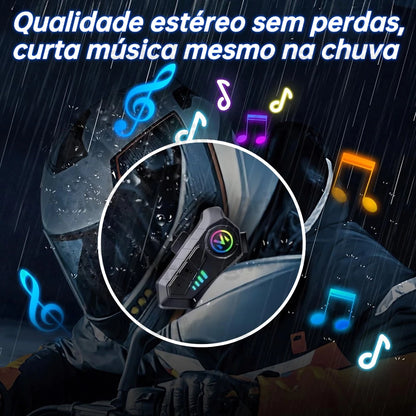 Fone de Ouvido para Capacete V10 - Chamadas Mãos Livres