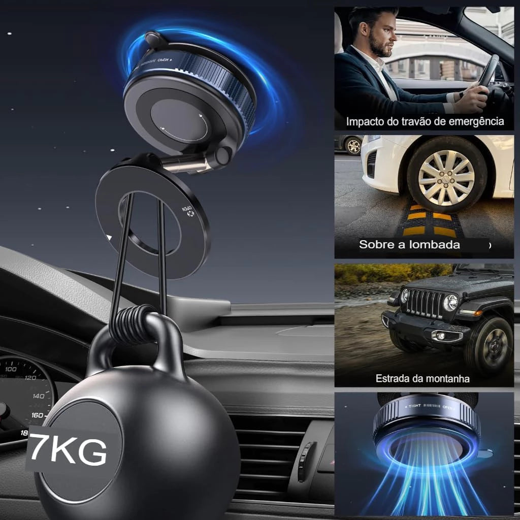 Suporte Celular Magnético Veicular 360°