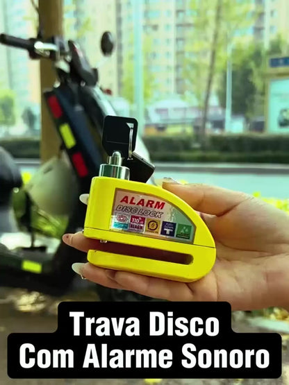 Cadeado Anti Furto - DiskLock Pro - Reforçado Com Alarme Sonoro