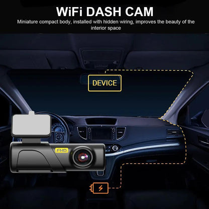 Câmera Dash Cam Carro HD 1080P WiFi USB DVR Vídeo Segurança - AMZ