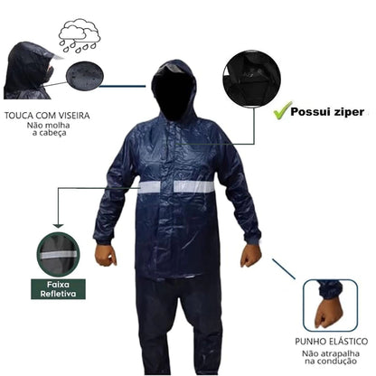 Conjunto de Chuva para Moto