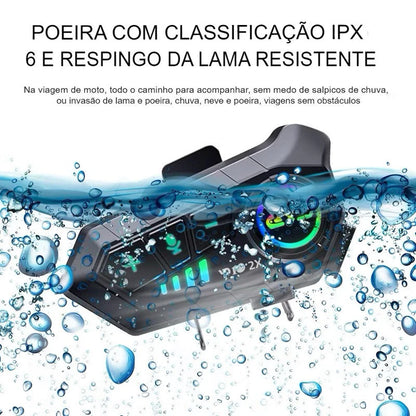 Fone de Ouvido para Capacete - Chamadas Mãos Livres